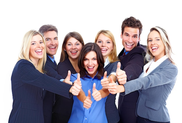 Uśmiechający się zespół